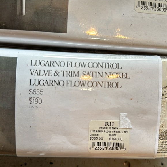 Lugano flow control valve and trim satin nickel lugarno glow control - Picture 2 of 2